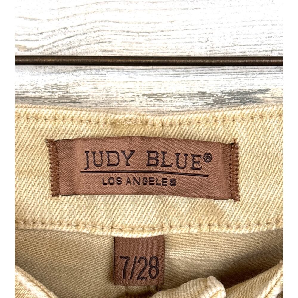 Judy Blue Womens 28 Tan Wide Leg Denim Jeans Casual Luxe Pants - Picture 3 of 6
